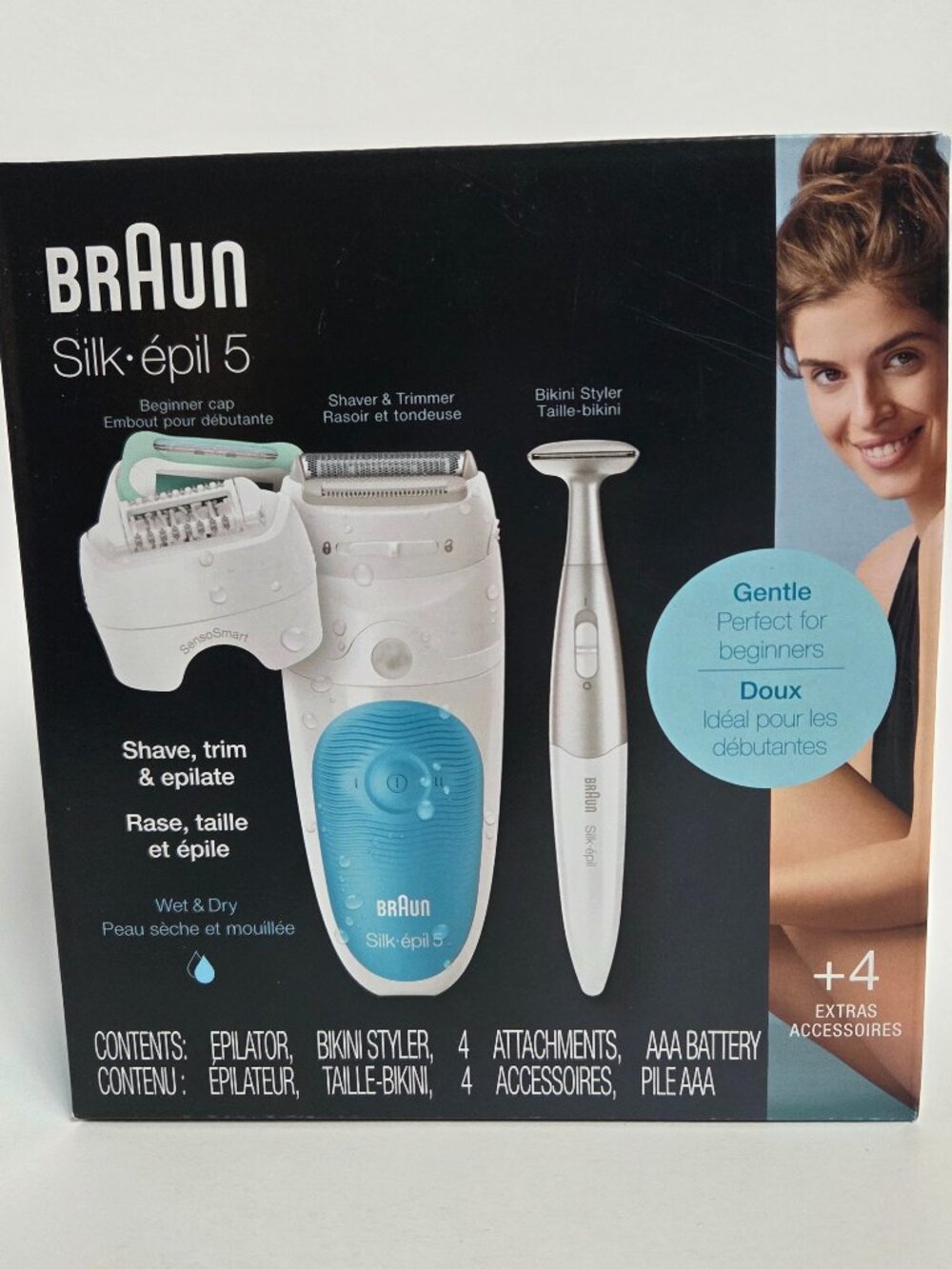 Braun Silk-épil 5 Epilator Wet & Dry Shaver Trimmer Bikini Styler New Sealed
